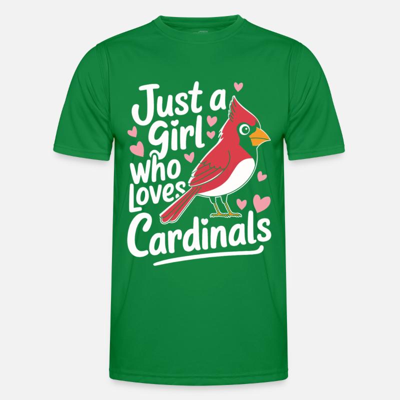 Kardinal Rotkardinal Vogel Roter Kardinal Männer Funktions-T-Shirt