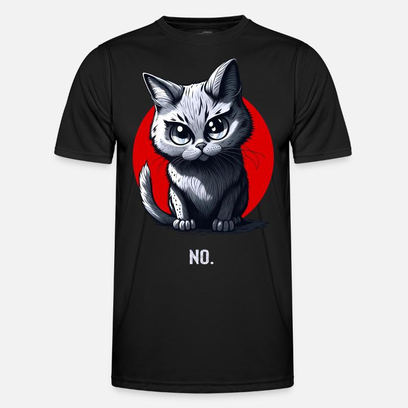 Dein Nein Statement im Katzendesign Männer Funktions-T-Shirt