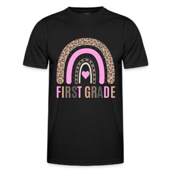 First grade teachers back to school - Men's Functional T-Shirt - black - Front - AI Model Male 178 dark (178cm)