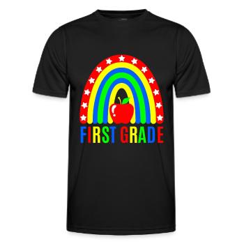 First grade teachers back to school - Men's Functional T-Shirt - black - Front - AI Model Male 178 dark (178cm)