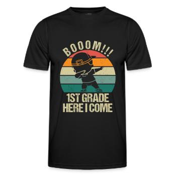 First grade teachers back to school - Men's Functional T-Shirt - black - Front - AI Model Male 178 dark (178cm)