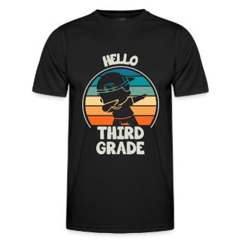Third Grade Teachers For Back to School - Men's Functional T-Shirt - black - Front - AI Model Male 178 dark (178cm)