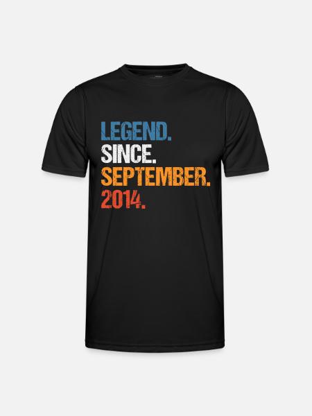 Legend Since September 2014 Birthday - Men's Functional T-Shirt - black