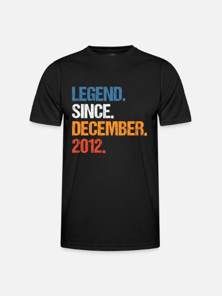 Legend Since December 2012 Birthday - Men's Functional T-Shirt - black