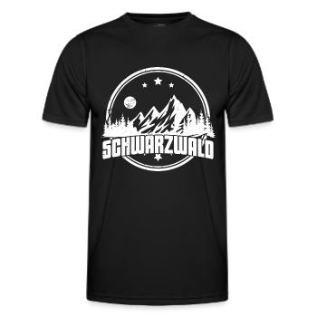 Forêt-Noire Forêt Noire Fille Bollenhut Femmes - T-shirt sport Homme - noir - Devant - AI Model Male 178 dark (178cm)