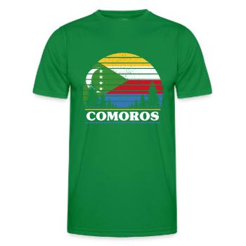 Comoros - Men's Functional T-Shirt - kelly green - Front - AI Model Male 178 dark (178cm)