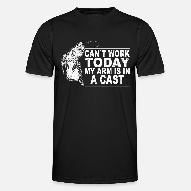 Fischen Dad Geschenkidee - Männer Funktions-T-Shirt - Schwarz