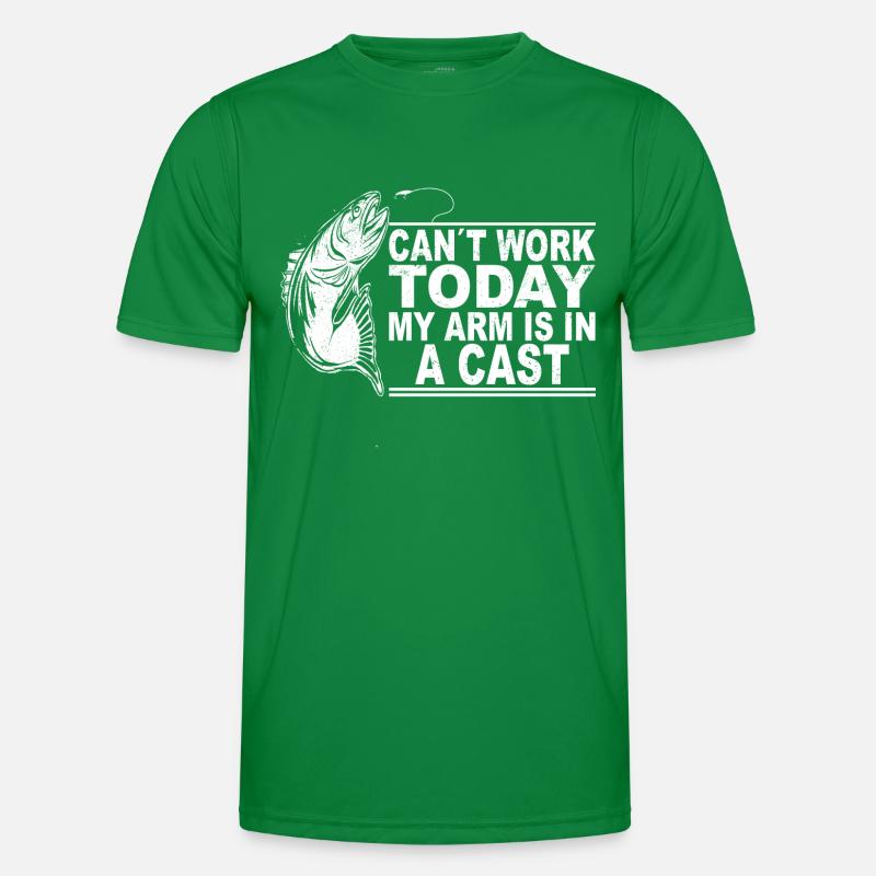 Fischen Dad Geschenkidee Männer Funktions-T-Shirt