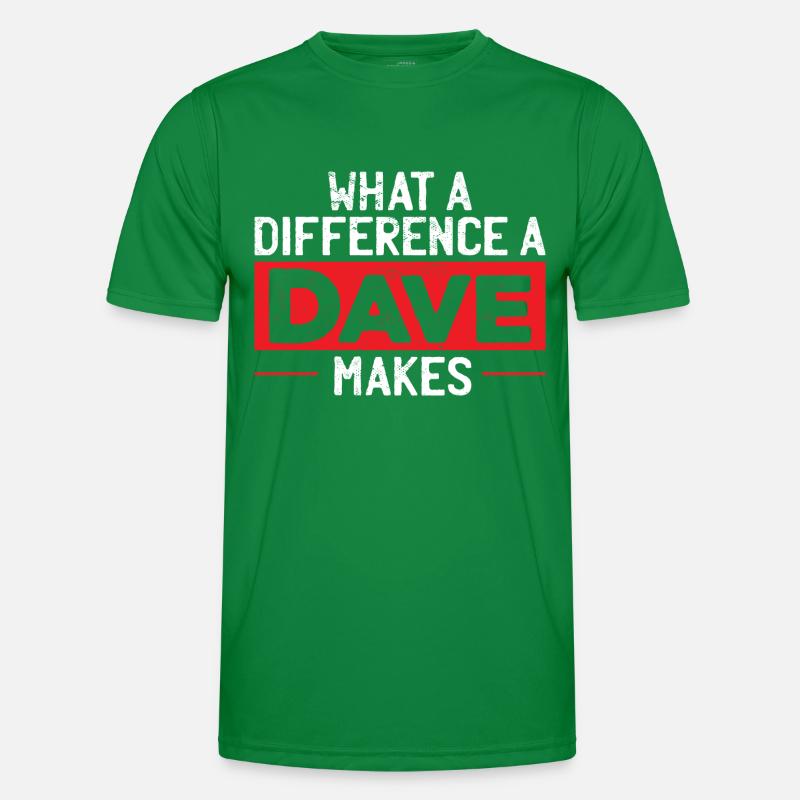 Quelle différence un Dave fait T-shirt sport Homme