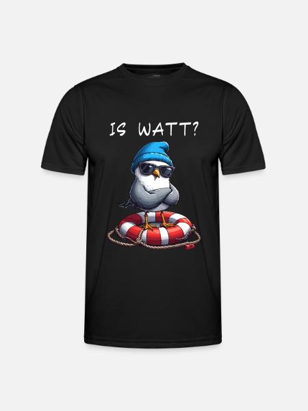 Hamborg Hamborg Måge Vadehavet Sjovt - Funktionsshirt til herrer - sort