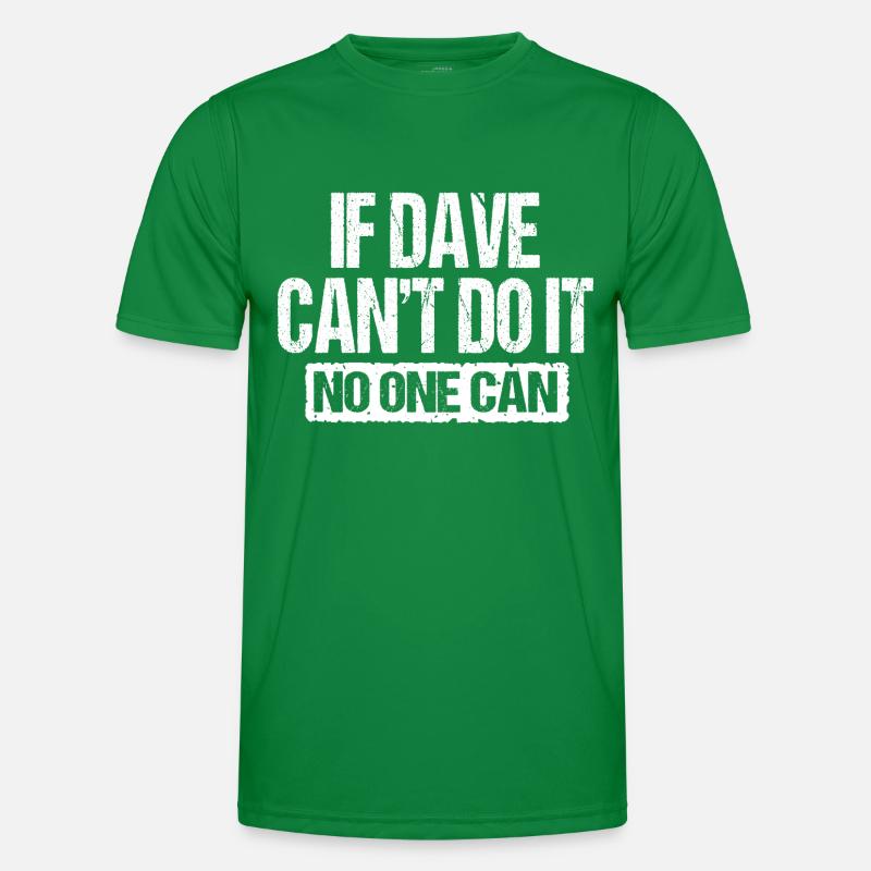 Lustiger Dave Männer Funktions-T-Shirt