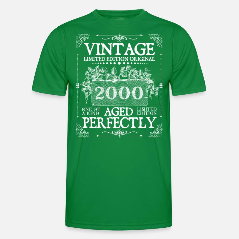 2000 | Vintage Perfectly seit 2000 Geburtstag Männer Funktions-T-Shirt