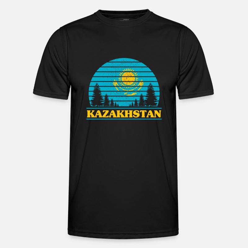 Kasachstan Männer Funktions-T-Shirt