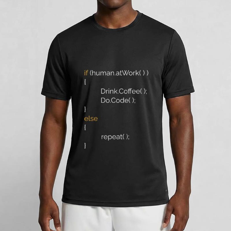 Programmeur Informaticien Café Cadeau C# Java T-shirt sport Homme