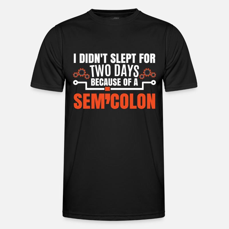 Coding Funny Coder Joke - Men's Functional T-Shirt - black