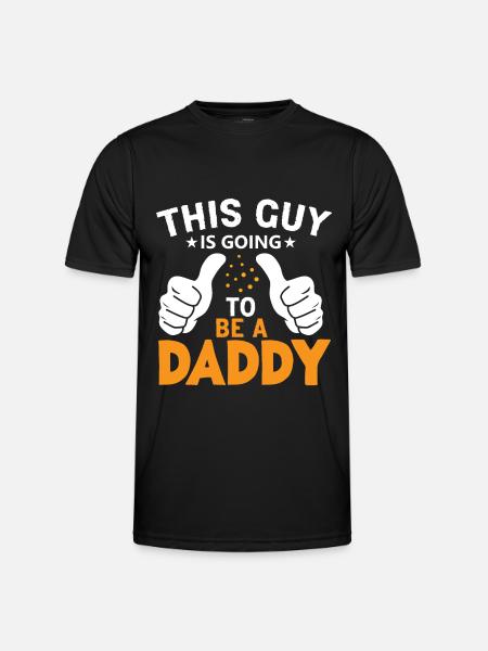 Bald Papa This Guy is going to be a Daddy - Männer Funktions-T-Shirt - Schwarz