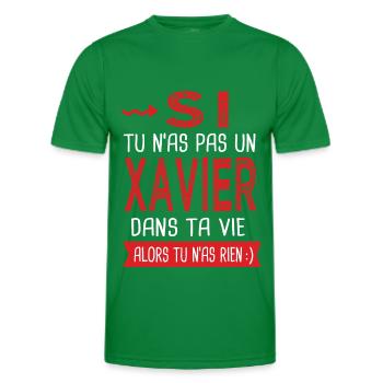 Si tu n as pas un Xavier dans ta vie Cadeau Humour - T-shirt sport Homme - vert - Devant - AI Model Male 178 dark (178cm)