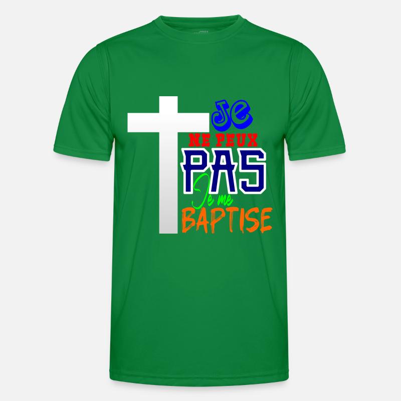 I CAN'T I BAPTIZE MYSELF Men's Functional T-Shirt