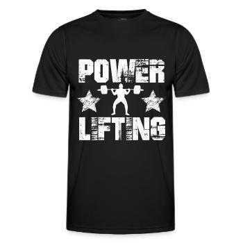 Power Lifting Kraftsport Idée cadeau - T-shirt sport Homme - noir - Devant - AI Model Male 178 dark (178cm)