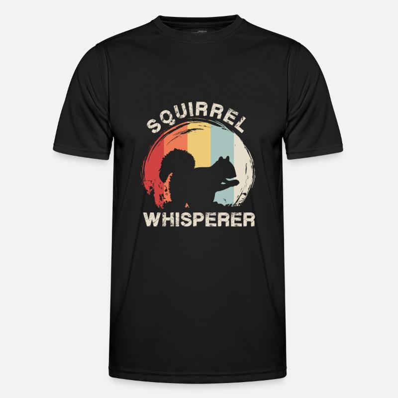 Squirrel Animal Forest - Men's Functional T-Shirt - black