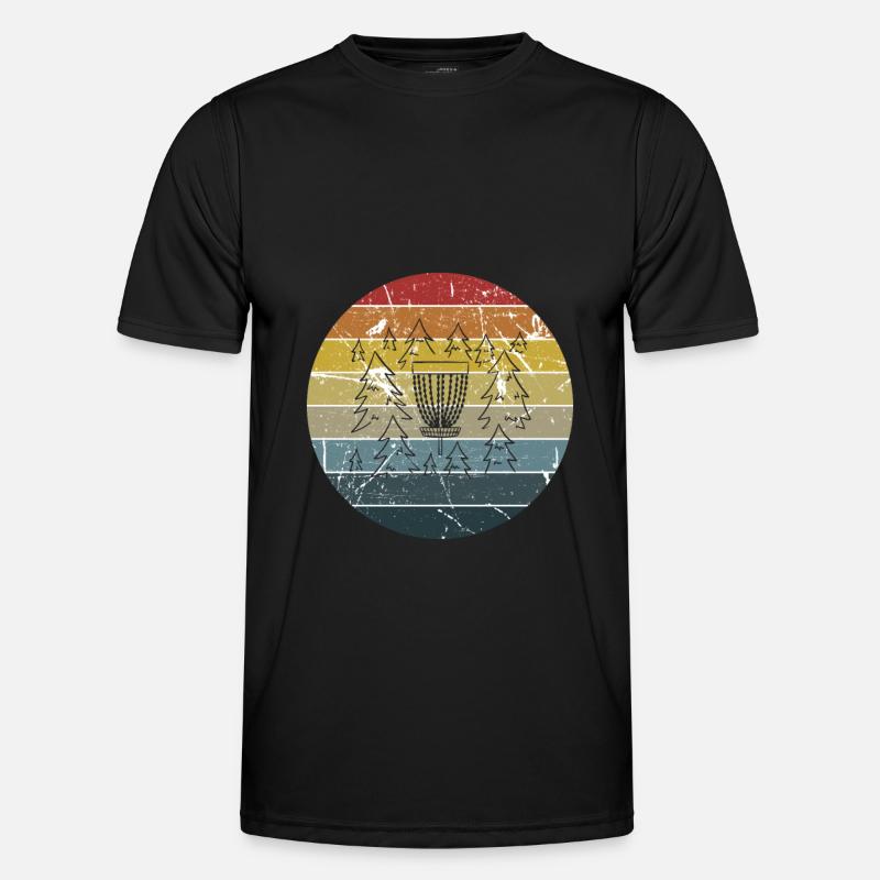 Disc Golf Retro Vintage Männer Funktions-T-Shirt