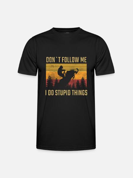 Snowmobiling Snowmobile - Men's Functional T-Shirt - black