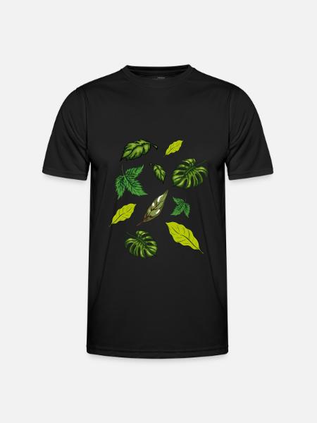 Indoor Plants Plants Leaves - Men's Functional T-Shirt - black
