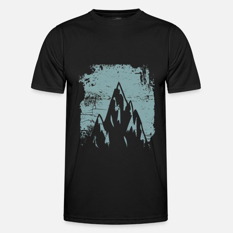 Mountains Retro Design Men's Functional T-Shirt