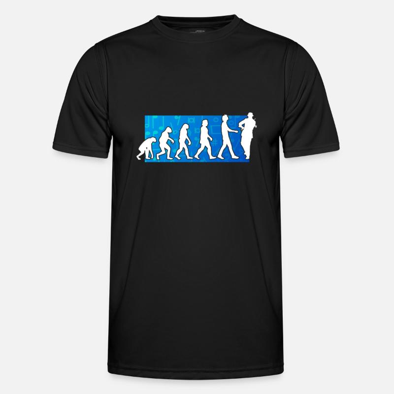 Violinist Evolution - Men's Functional T-Shirt - black