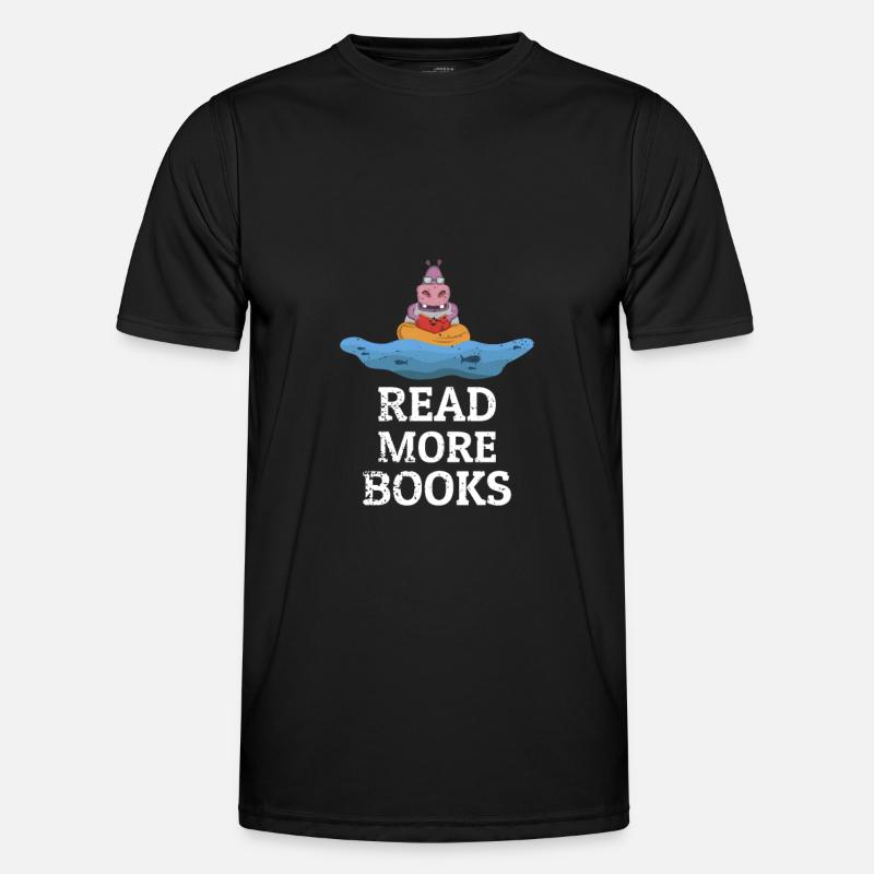Read More Books - Men's Functional T-Shirt - black