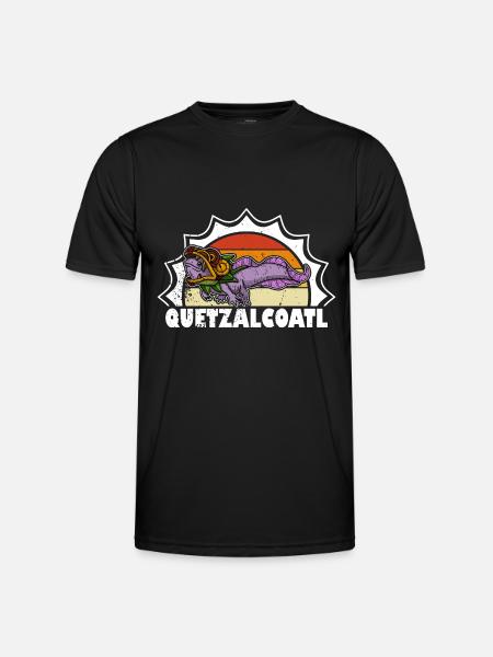 Quetzalcoatl Axolotl Mexico Aztecs Deity - Men's Functional T-Shirt - black