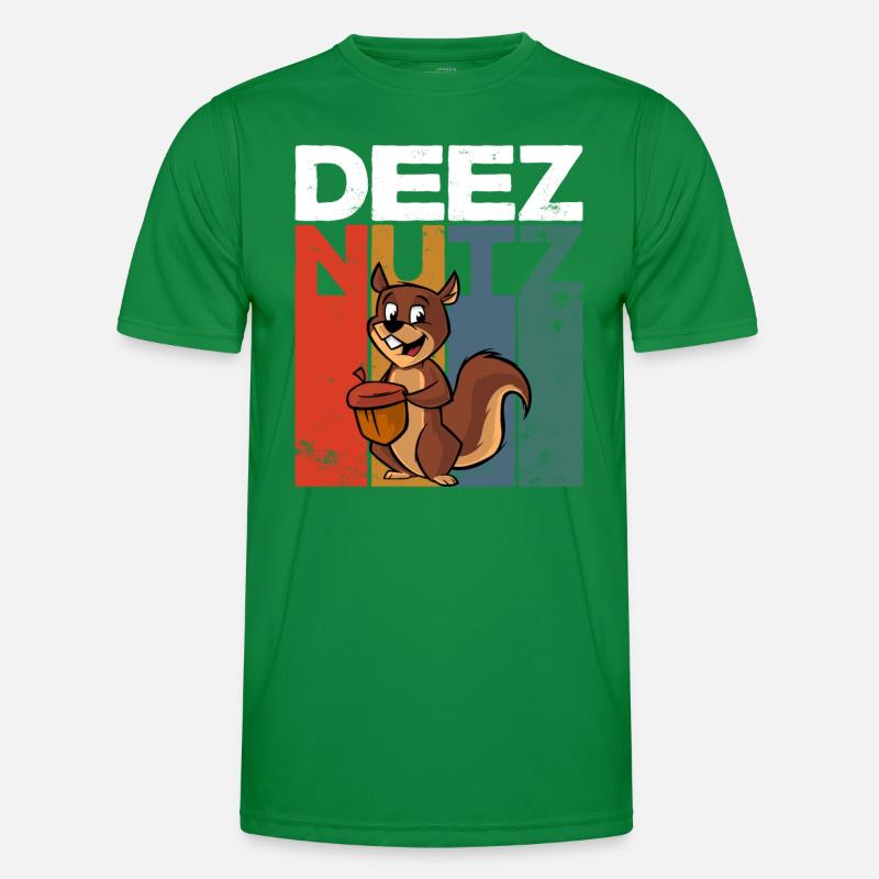Deez Nutz Nutcracker Squirrel Dees Nuts Chipmunk Männer Funktions-T-Shirt