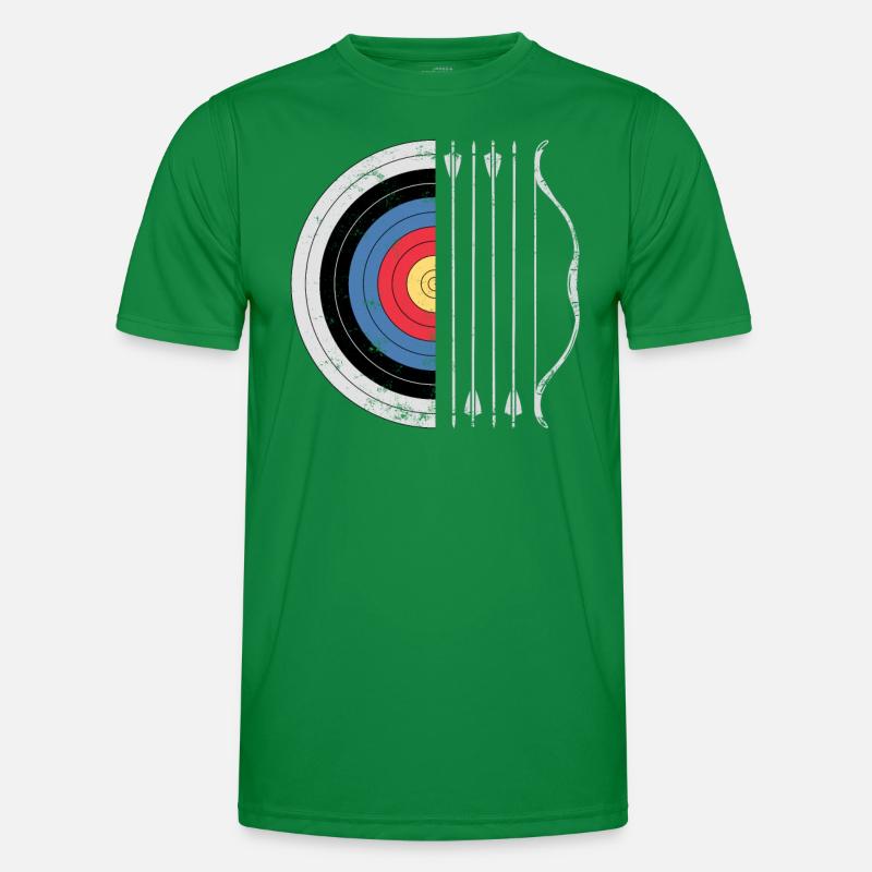 Bogenschießen Zielbogen Pfeil Jagd Bogenschütze Bogenjäger Männer Funktions-T-Shirt