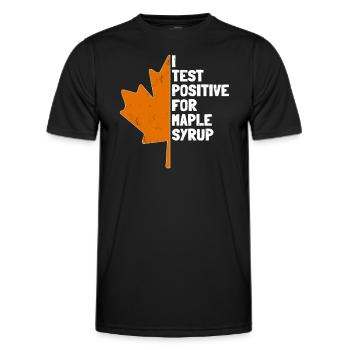 Sirop d’érable Maple Tree Sap Tapping Sugaring Tapper - T-shirt sport Homme - noir - Devant - AI Model Male 178 dark (178cm)