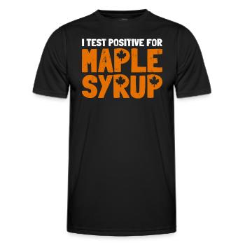 Sirop d’érable Maple Tree Sap Tapping Sugaring Tapper - T-shirt sport Homme - noir - Devant - AI Model Male 178 dark (178cm)
