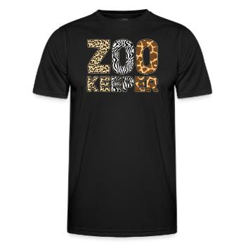 Zookeeper Costume African Animal Safari Zoo Keeper - Men's Functional T-Shirt - black - Front - AI Model Male 178 dark (178cm)