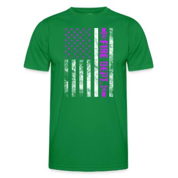 Feuerwehr Feuerwehr Feuerwehr Feuerwehr Brandbekämpfung - Männer Funktions-T-Shirt - Kelly Green - Vorne - AI Model Male 178 dark (178cm)