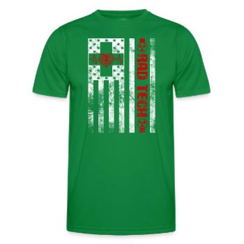 Radiology Department Medical Imaging Joke Rad Tech - Men's Functional T-Shirt - kelly green - Front - AI Model Male 178 dark (178cm)