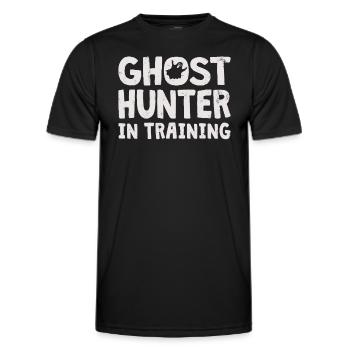 Ghost Hunter Paranormal Investigator Geisterjagd - Männer Funktions-T-Shirt - Schwarz - Vorne - AI Model Male 178 dark (178cm)