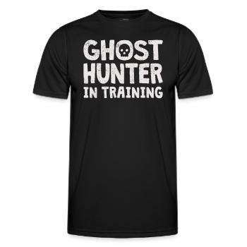 Ghost Hunter Paranormal Investigator Geisterjagd - Männer Funktions-T-Shirt - Schwarz - Vorne - AI Model Male 178 dark (178cm)
