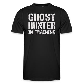 Ghost Hunter Paranormal Investigator Geisterjagd - Männer Funktions-T-Shirt - Schwarz - Vorne - AI Model Male 178 dark (178cm)