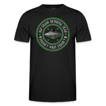Équipe de récupération des accidents UAP | Orbes, OVNI, Extraterrestres, UAP - T-shirt sport Homme - noir - Devant - AI Model Male 178 dark (178cm)