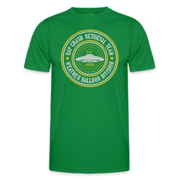 Équipe de récupération des accidents UAP | Orbes, OVNI, Extraterrestres, UAP - T-shirt sport Homme - vert - Devant - AI Model Male 178 dark (178cm)