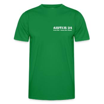 ABITUR 24 - ABI 2024 - ABITURIENT - ABU DHABI - AK - Männer Funktions-T-Shirt - Kelly Green - Vorne - AI Model Male 178 dark (178cm)
