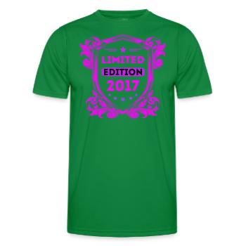 2017 - Men's Functional T-Shirt - kelly green - Front - AI Model Male 178 dark (178cm)