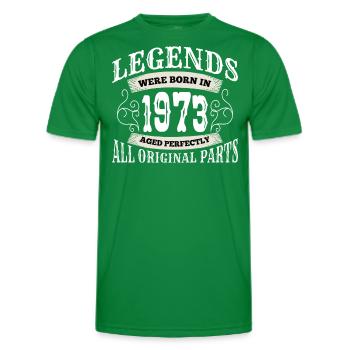 Anniversaire 1973 - 50 ans - 50e anniversaire - T-shirt sport Homme - vert - Devant - AI Model Male 178 dark (178cm)