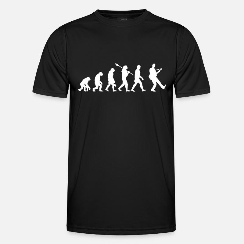 Evolutionary guitar - Men's Functional T-Shirt - black