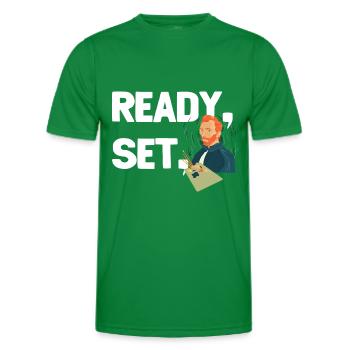 Ready Set Gogh - Men's Functional T-Shirt - kelly green - Front - AI Model Male 178 dark (178cm)
