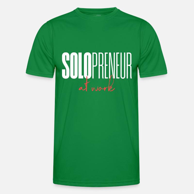 Solopreneur at work Männer Funktions-T-Shirt