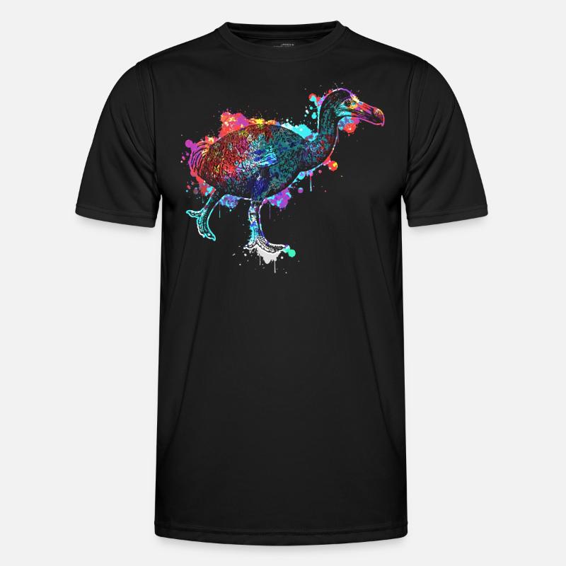 Dodo - extinct flightless bird - Men's Functional T-Shirt - black